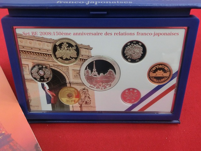 2008　日仏交流150周年 プル-フ貨幣セット