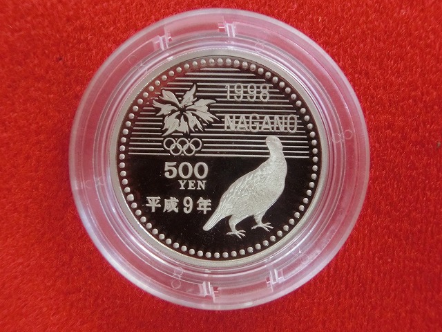 長野オリンピック記念　第2次　500円　銀貨　プルーフ