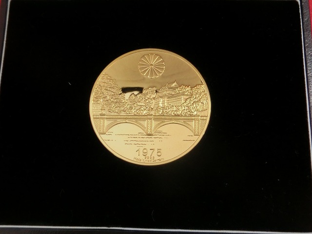 純金　80g　天皇陛下　即位50年　記念メダル　